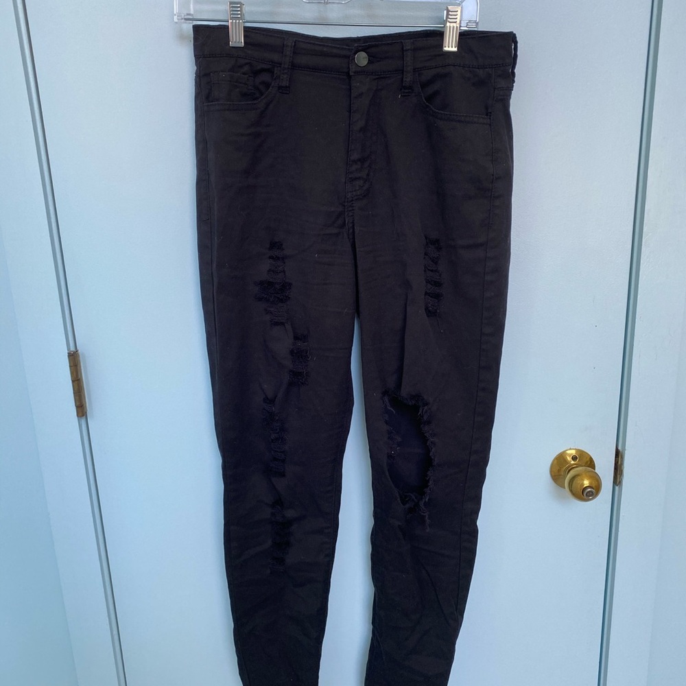 Ripped black jeans